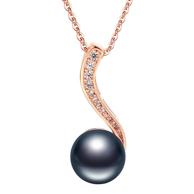 Ma Petite Amie Rose Gold Plated Drop Necklace with Swarovski Elements