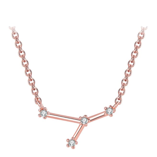 Ma Petite Amie Rose Gold Plated Necklace Cancer with Swarovski Elements