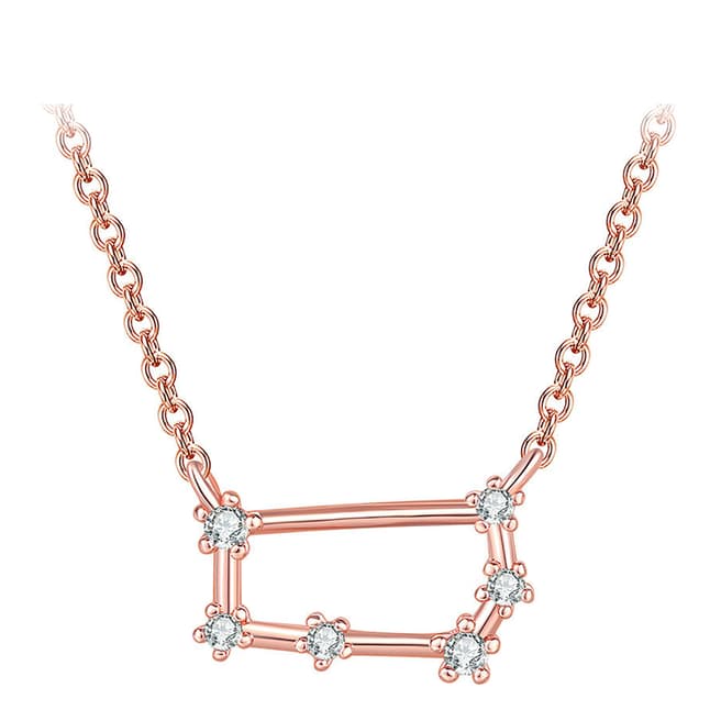 Ma Petite Amie Rose Gold Plated Necklace Gemini with Swarovski Elements