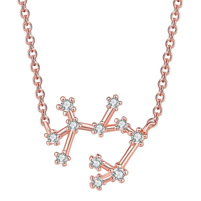 Ma Petite Amie Rose Gold Plated Necklace Sagittarius with Swarovski Elements