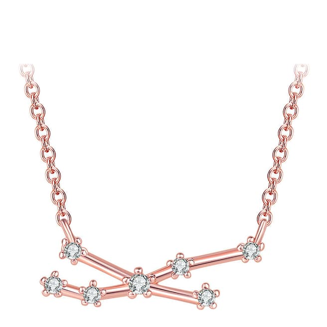 Ma Petite Amie Rose Gold Plated Necklace Taurus with Swarovski Elements