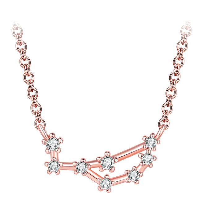 Ma Petite Amie Rose Gold Plated Necklace Virgo with Swarovski Elements