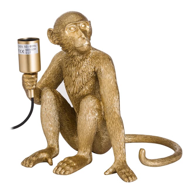 Hill Interiors George The Monkey Gold Table Lamp