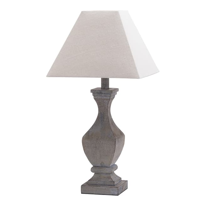 Hill Interiors Incia Fluted Wooden Table Lamp
