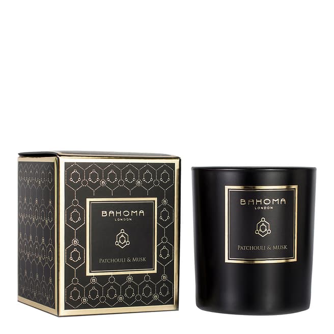 Bahoma Patchouli/Musk Obsidian Candle