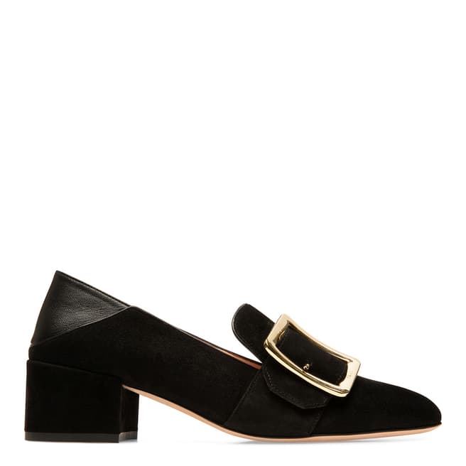 BALLY Prune Leather Janelle Loafers
