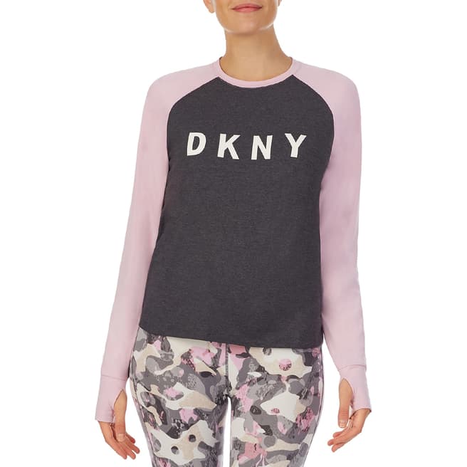 DKNY Carbon/Pink A Step Ahead L/S Tee