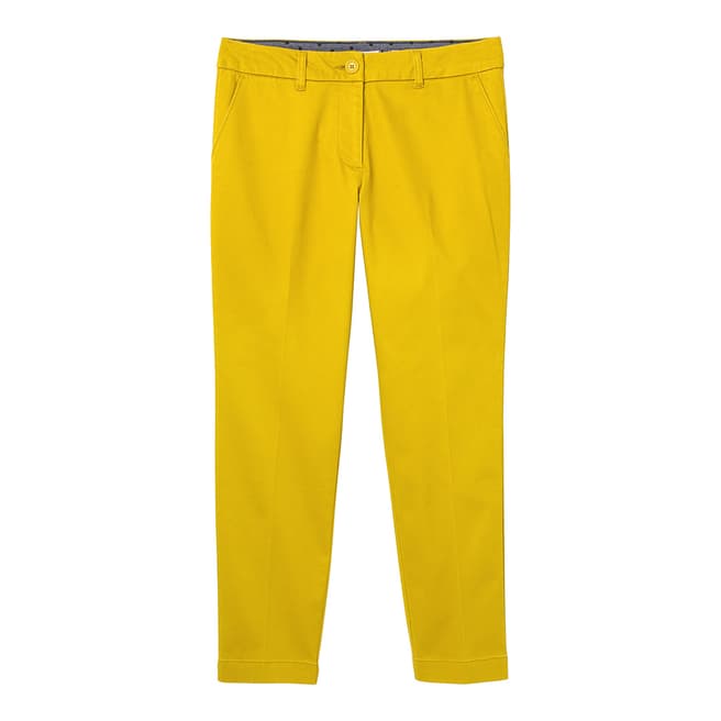 White Stuff Yellow Printed Sussex 7/8 Trouser