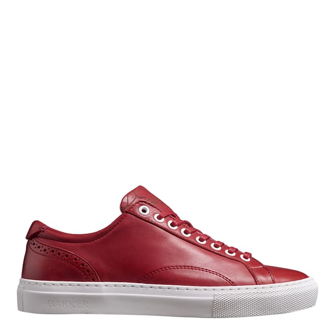 Barker Red Leather Isla Sneaker