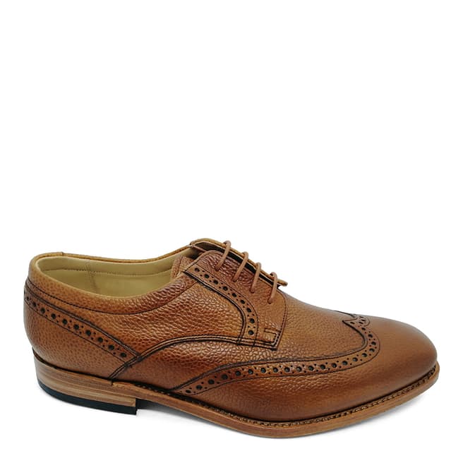 Barker Tan Grained Andrew Brogues