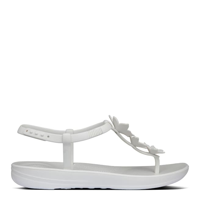 FitFlop Urban White Bella Iqushion Flower Sandals