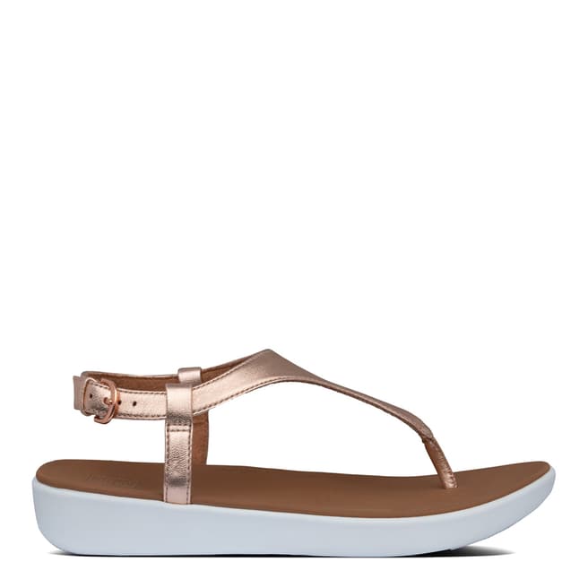 FitFlop Rose Gold Lainey Toe Thong Sandals