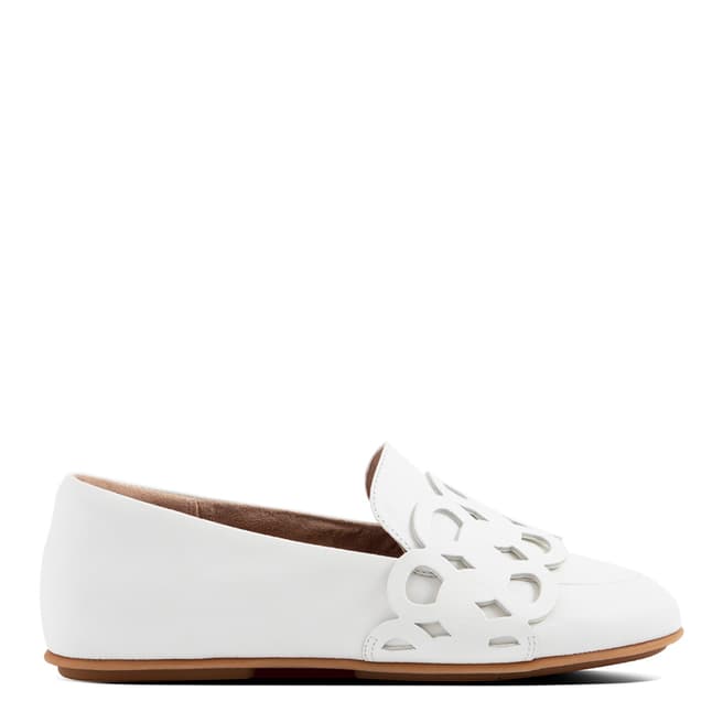 FitFlop Bright White Lena Entwined Loops Loafers