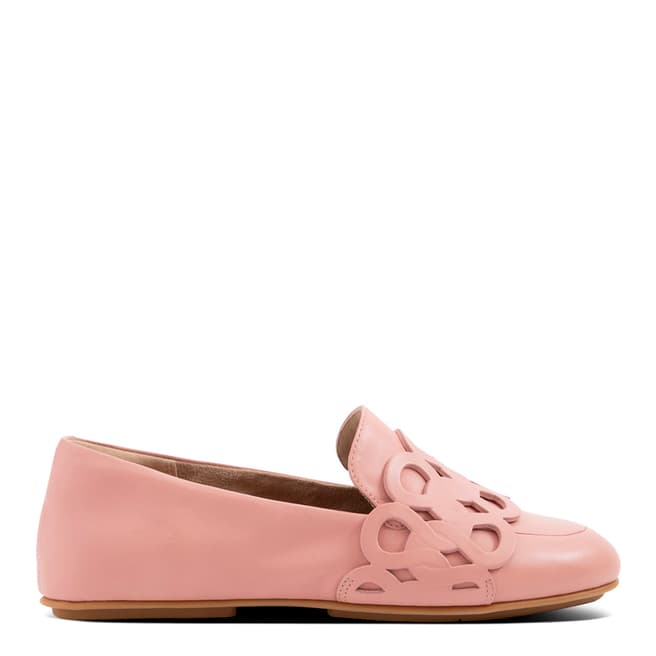 FitFlop Rose Pink Lena Entwined Loops Loafers