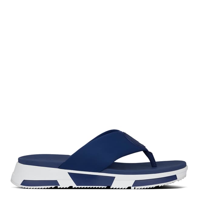 FitFlop Midnight Navy Sporty Logo Toe Thong Sandals