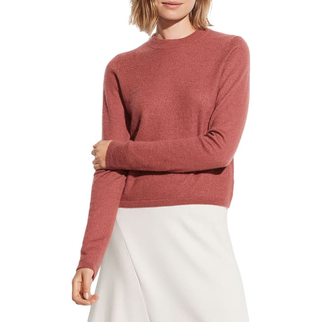 Vince Rosewood Cashmere Fitted Crew Jumper