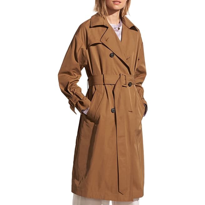 Vince Tan Belted Tech Trench