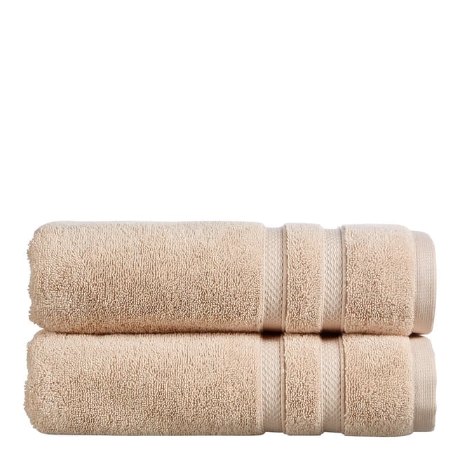 Christy Chroma Pair of Hand Towels, Driftwood