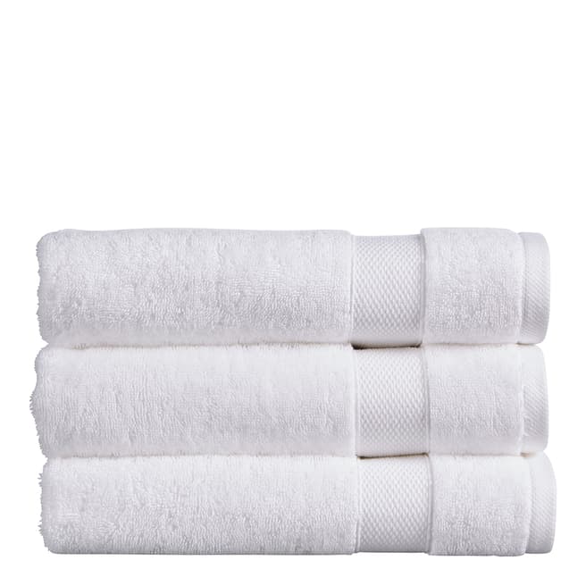 Christy Refresh Pair of Hand Towels, White