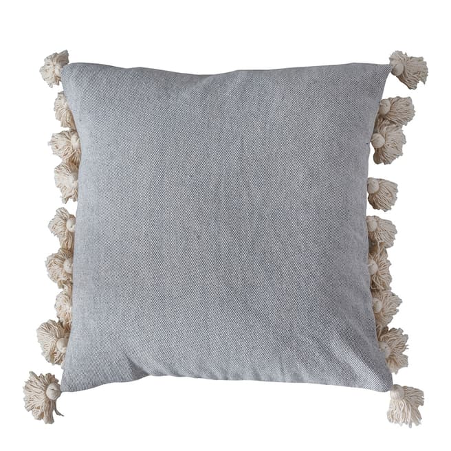 Gallery Living Cotton Tassel Cushion, Natural