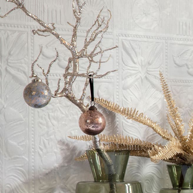 Gallery Living 2 Piece Hazel Sparkly Branch, Champagne