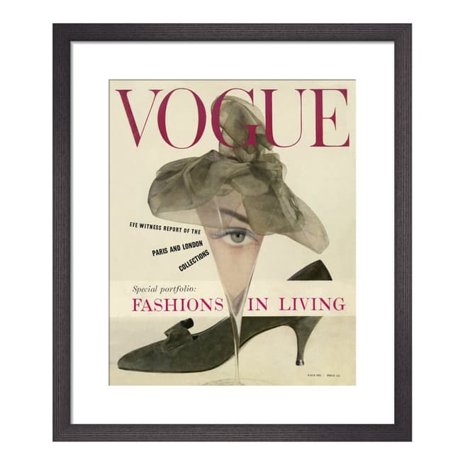 Vogue Vogue March 1958 28x36cm Framed Print