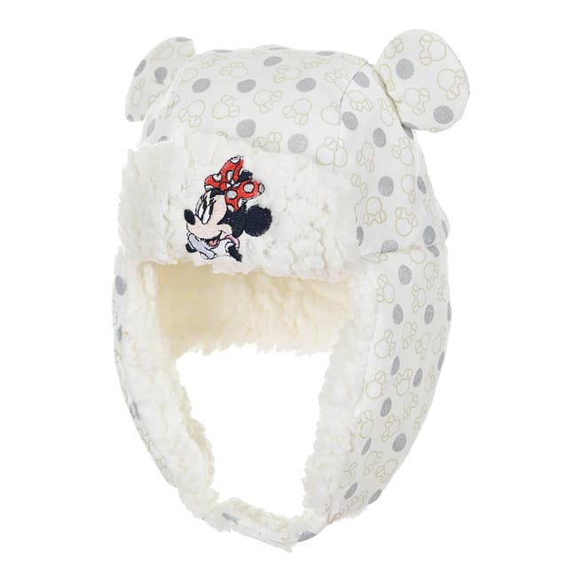 Disney Baby Off-White Minnie Mouse Ushanka Hat