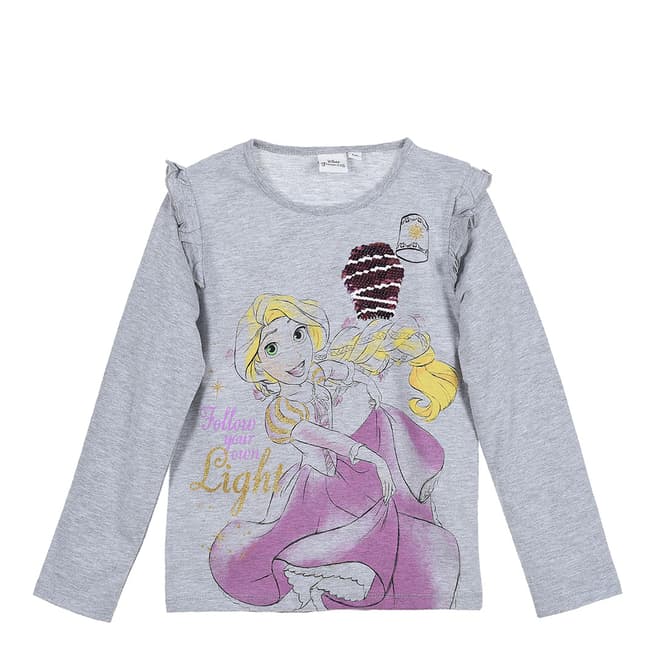 Disney Kid's Grey Disney's Princess Sequin T-Shirt