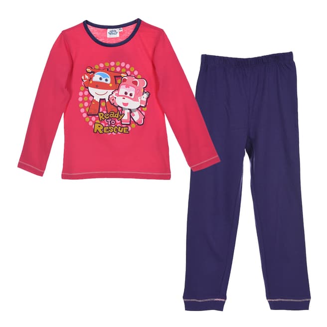 Disney Kid's Fuchsia Super Wings Pyjama Set