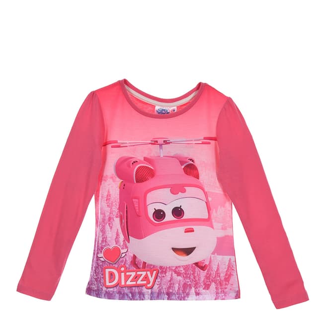 Disney Kid's Pink Super Wings Dizzy T-Shirt