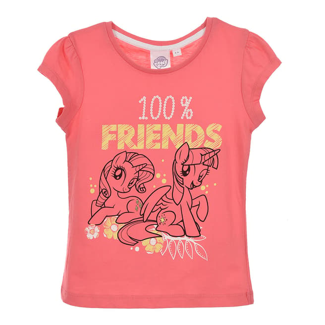 Disney Kid's Pink My Little Pony 100% Friends T-Shirt