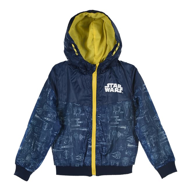 Disney Kid's Blue Star Wars Hooded Jacket