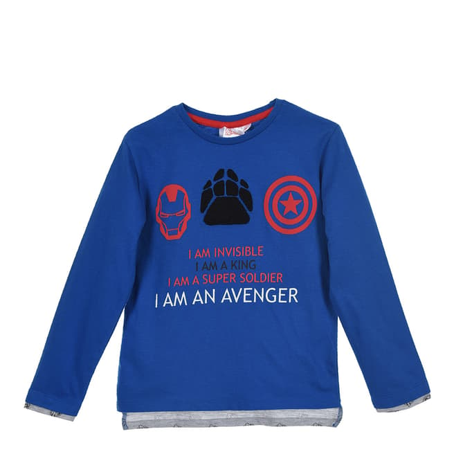Disney Kid's Blue Marvel Avengers T-Shirt