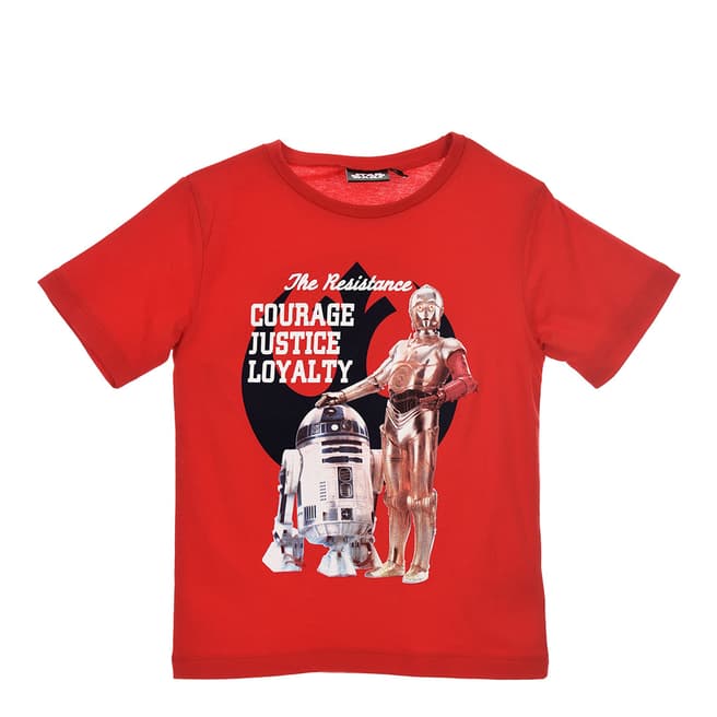Disney Kid's Red Star Wars Resistance T-Shirt