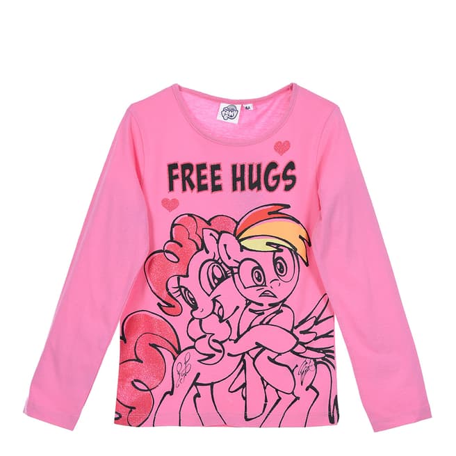 Disney Kid's Pink My Little Pony Free Hugs T-Shirt