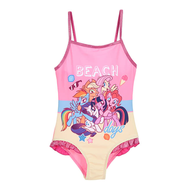 Disney Kid's Pink My Little Pony Beach Day's One Piece Swim Suit
