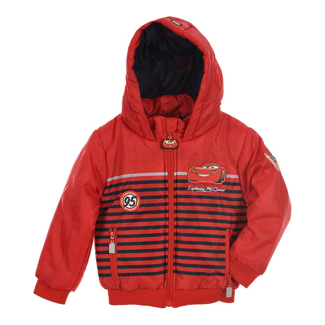 Disney Kid's Red Car's Hooded McQueen Jacket