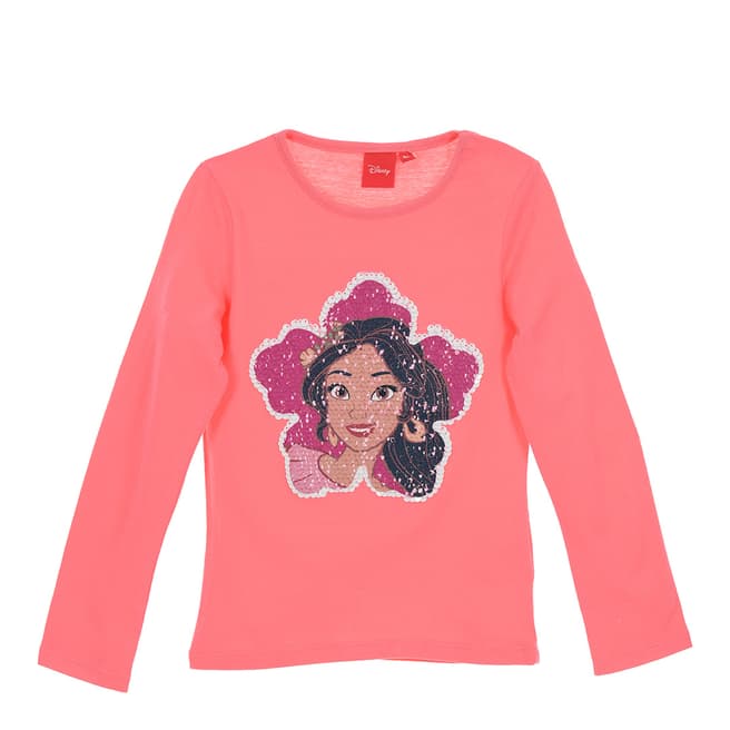 Disney Kid's Pink Disney's Elena Of Avalor Sequin T-Shirt