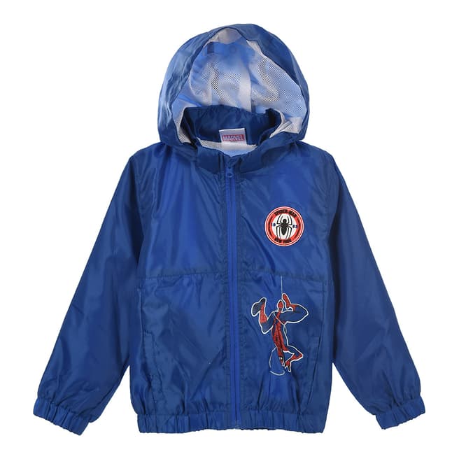 Disney Kid's Blue Spiderman Hooded Jacket