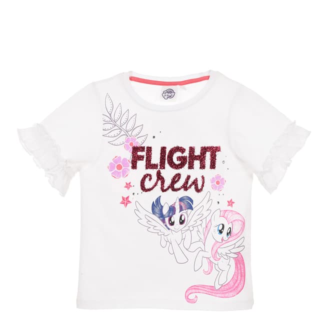 Disney Kid's White My Little Pony Flight T-Shirt