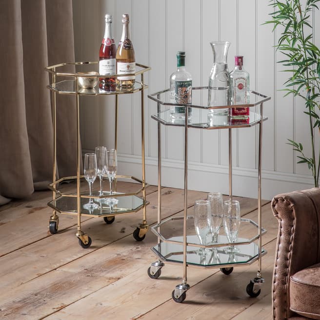 Gallery Living Fowler Drinks Trolley, Gold