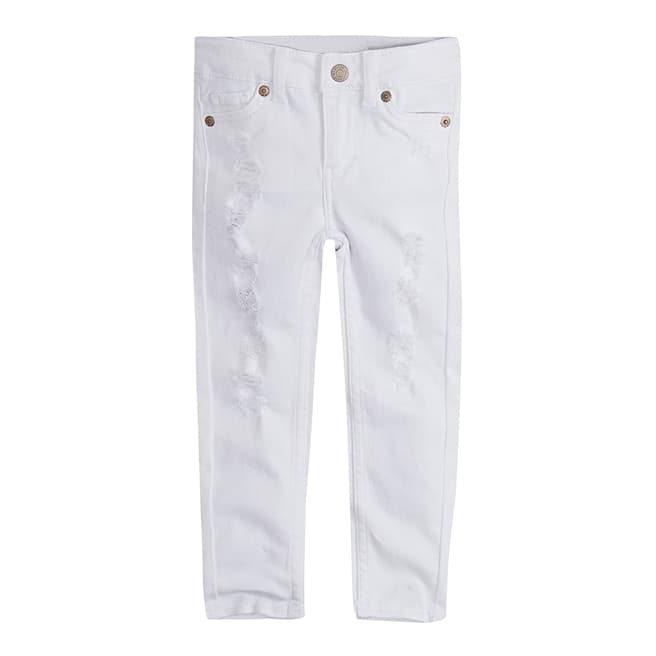 Levi's Girl's White 710 Jeans