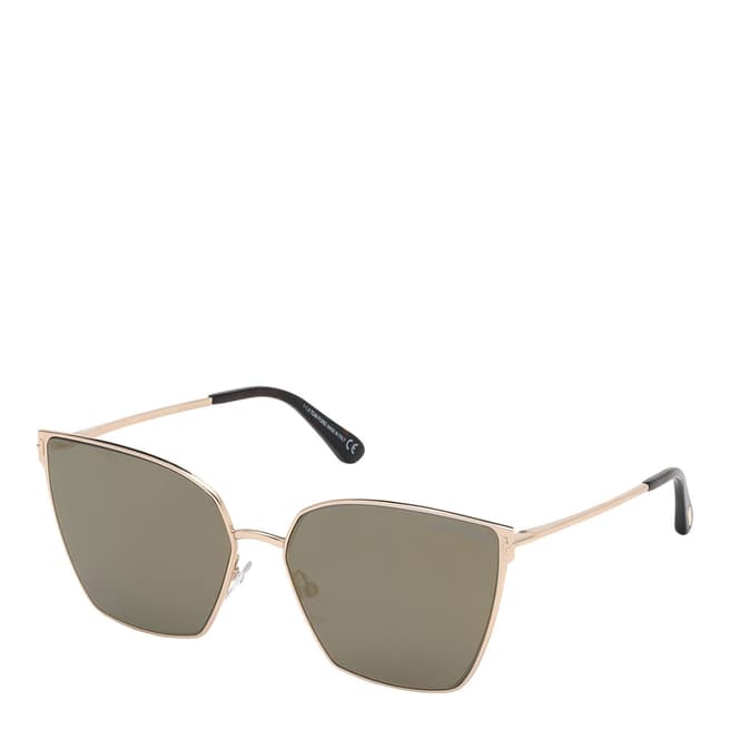 Tom Ford Women's Grey/Gold Tom Ford Sunglasses 59mm