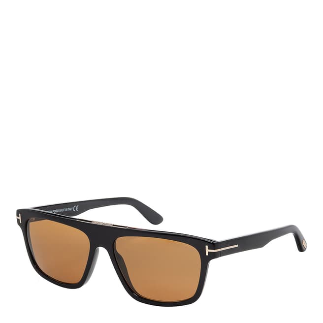 Tom Ford Men's Black/Brown Tom Ford Sunglasses 57mm