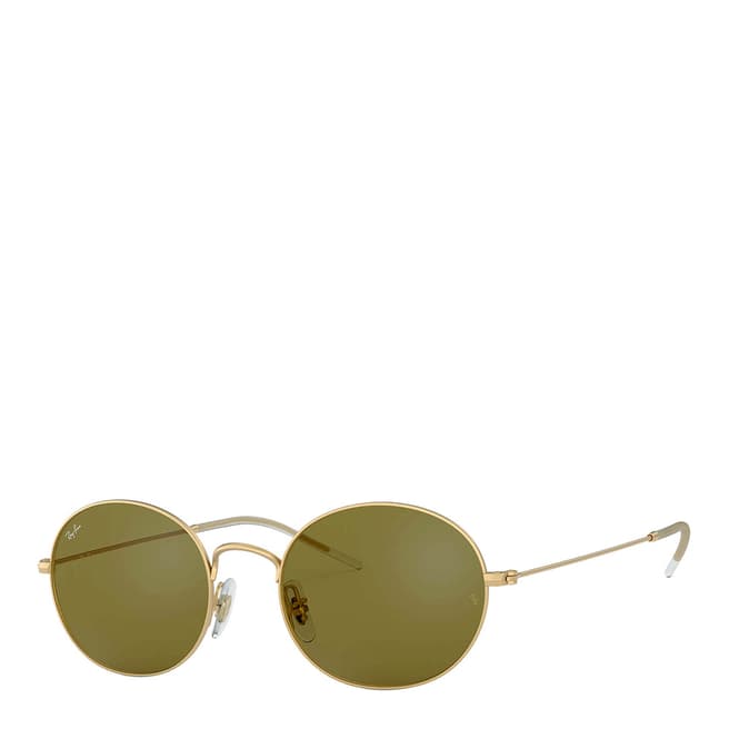 Ray-Ban Unisex Gold Beat Sunglasses 53mm