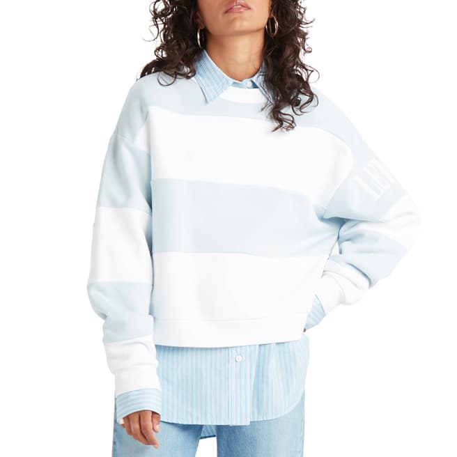 Levi's Blue Stripe Diana Crew Sweatshirt