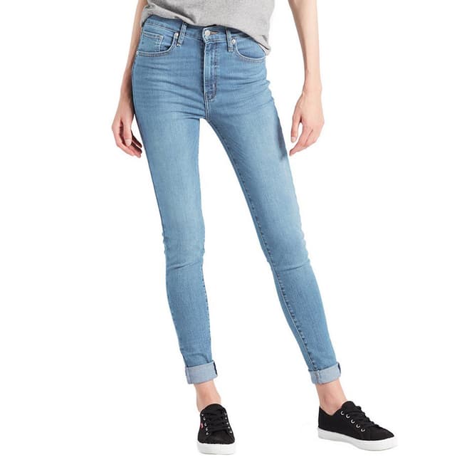 Levi's Blue Mile High Super Skinny Stretch Jeans