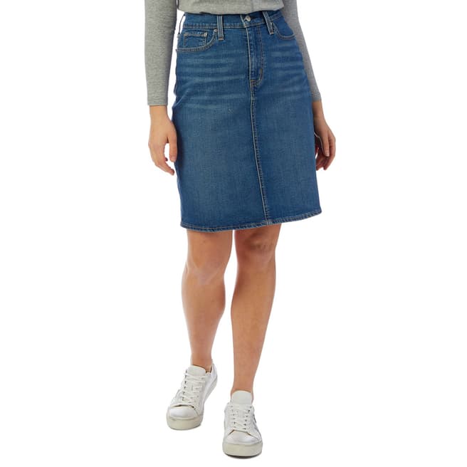 Levi's Blue Classic Denim Skirt