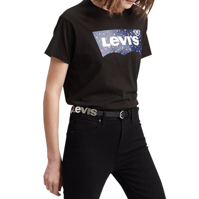 Levi's Black Leopard Graphic Varsity T-Shirt