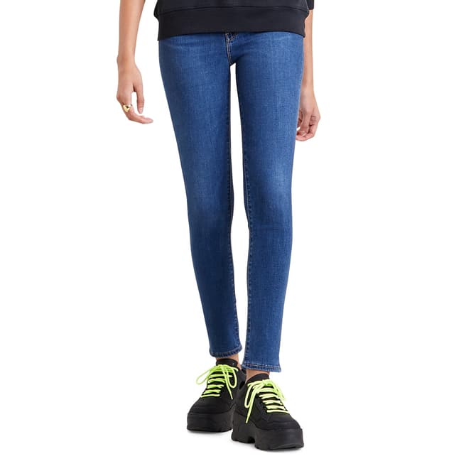 Levi's Blue Denim 721™ High Rise Skinny Stretch Jeans